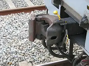 Type D Henricot coupler on a Belgian EMU