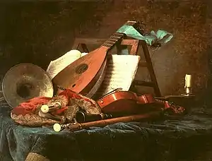 Anne Vallayer-Coster, The Attributes of Music (c. 1770)