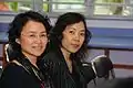 Au Suk Yan and Ho Kat Yim (with glasses)