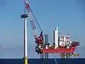 Construction of a wind turbine at "Meerwind Süd/Ost"