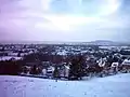 View of Eilendorf, with the Lousberg (background right) and Aachen Forest (horizon)