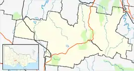Creswick is located in Shire of Hepburn