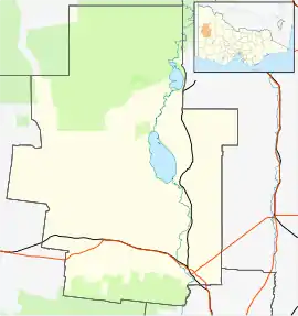 Netherby is located in Shire of Hindmarsh