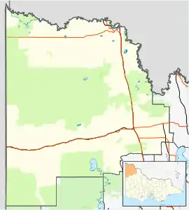 Underbool is located in Rural City of Mildura