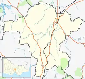 Wandong is located in Shire of Mitchell
