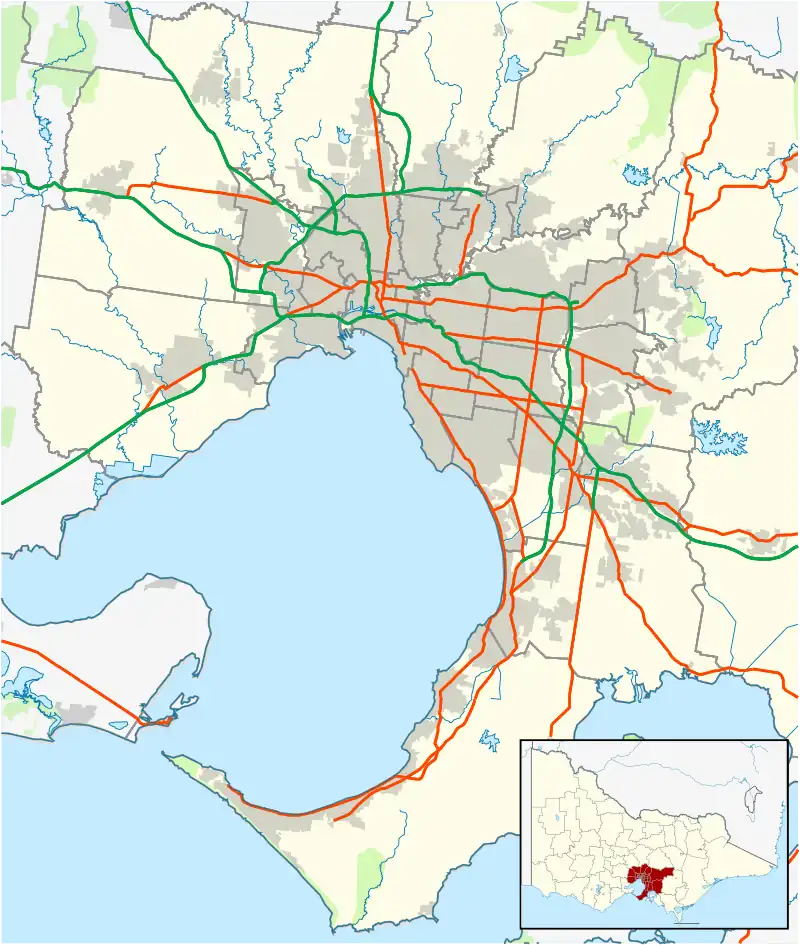 Association football at the 1956 Summer Olympics is located in Melbourne