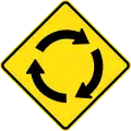(W2-7) Roundabout Ahead