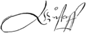 Gustav I's signature