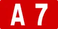 A7 autoroute shield