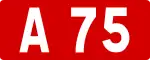 A75 autoroute shield