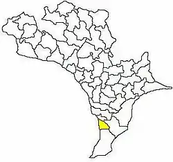Mandal map of Krishna district showing  Avanigadda mandal (in yellow)