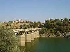 Bridge into the town.