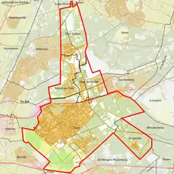 Map of the  municipality of Zeist