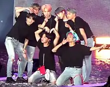 Image 51In the 2010s, the K-pop group BTS broke numerous records in South Korea and the rest of the world, with the hit songs "DNA", "Fake Love", and "Idol", and obtaining an immense fanbase globally. (from 2010s in music)