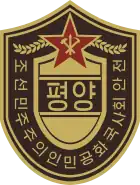 Badge worn by guards in Pyongyang
