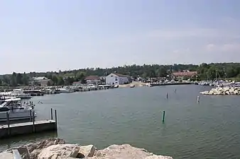 Panorama from harbor