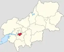 Location of Baiquan Subdistrict within Yanqing District