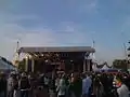Radio1 stage, late afternoon on the third day of the festival
