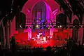 The view from the balcony at the Blues Masters at the Crossroads concert at Blue Heaven Studios