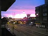View at Muiderpoort station from the Wijttenbachstraat.