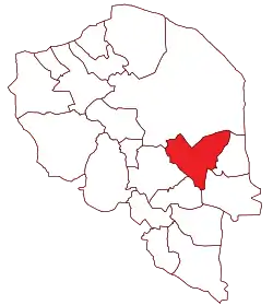Location of Bam County in&nbsp;Kerman&nbsp;province