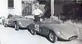2 Bandini "Saponettas" with Mr.Bandini between them
