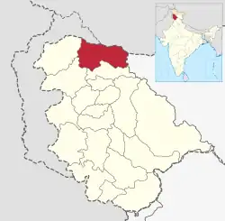 Location in Jammu and Kashmir, India