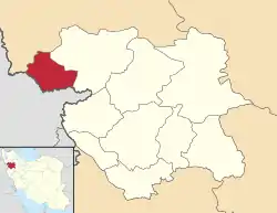 Location of Baneh County in&nbsp;Kurdistan&nbsp;province