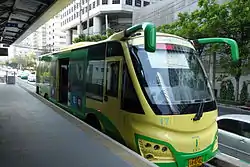 A bus at the Sathon terminus