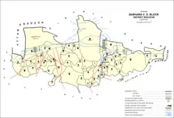 Map of Barhara block