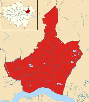 Barking and Dagenham 2014 results map