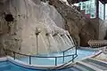 In the cave bath