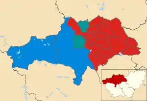 2010 results map