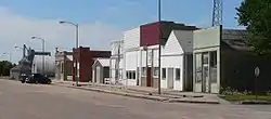 Downtown Bartley: west side of Commercial Street