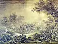 The Viscount of Porto Alegre leads the Brazilian forces in the Battle of Curuzú, 1866, by Victor Meirelles.