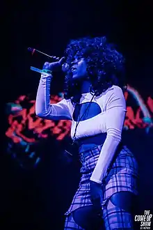 Rebel Night Club on the Fire It Up tour w/ BBY Mutha & Liv.e (photo : Harrison Haines pour The Come Up Show)