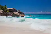 White sand beach on the East Coast.