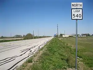 View northeast toward Beasley near Future I-69/US 59