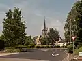 Church (l'église Saint-Michel) in the street
