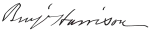 Cursive signature in ink