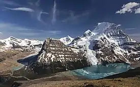 Rearguard Mountain with Mount Robson