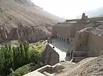 Closer view of caves