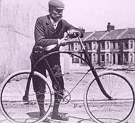 Bicycle in Plymouth, England, at the start of the 20th century