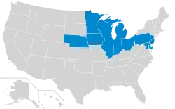 Location of teams in {{{title}}}