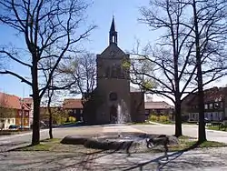 Town square with Saint Anthony Church