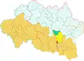 Location of Billy in the former canton of Varennes-sur-Allier