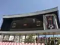Scoreboard on north side