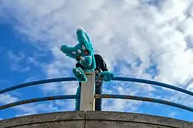 A blue dutch angel dragon