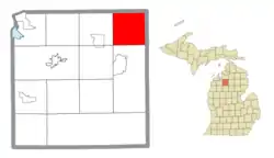 Location within Kalkaska County
