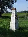 Border post on the Lithuanian-Latvian border